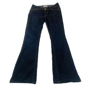 Paige Jeans Hidden Hills‎ Women's  30x29.5 Mid Rise Dark Wash Flared Slimming
